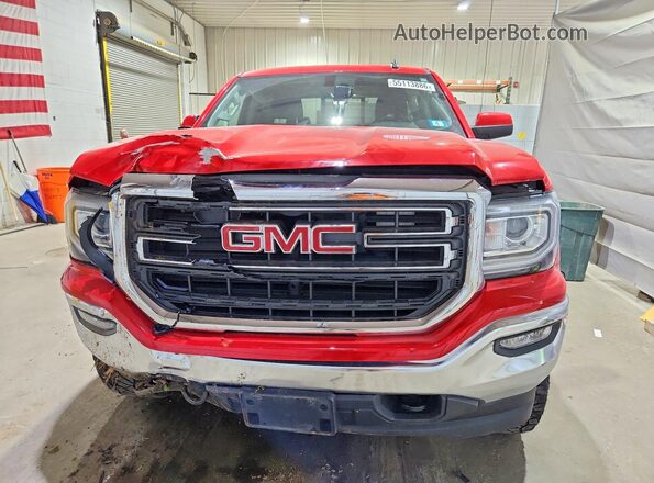 1GTV2MEC8JZ271895 2018 GMC SIERRA Красный Вид спереди