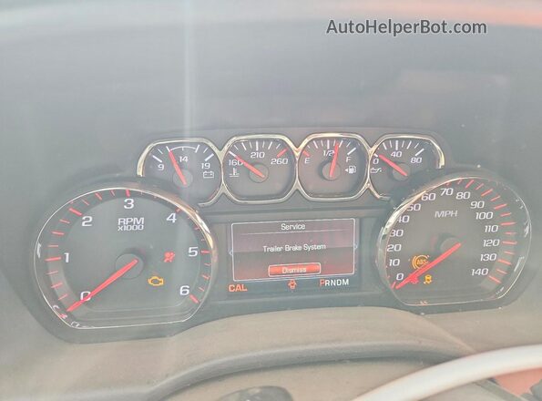 1GTV2MECXGZ139004 2016 GMC SIERRA Charcoal Instrument cluster view