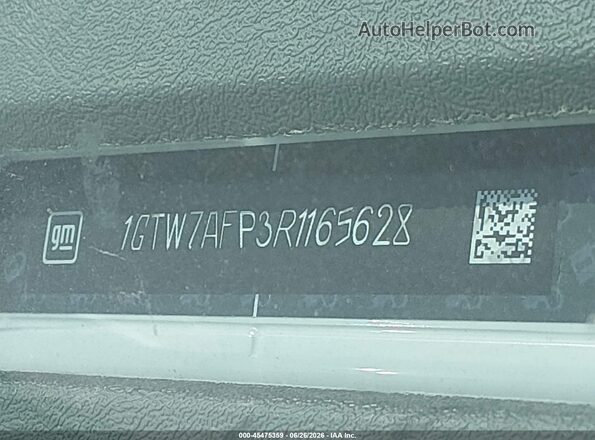 1GTW7AFP3R1165628 2024 GMC SAVANA CARGO White ძრავის განყოფილების ხედი