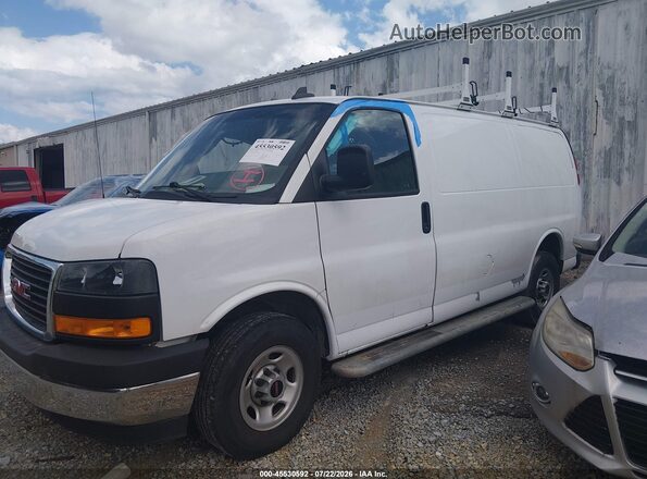 1GTW7AFP8N1166588 2022 GMC SAVANA CARGO White Առջևի ձախ երեք քառորդ տեսարան
