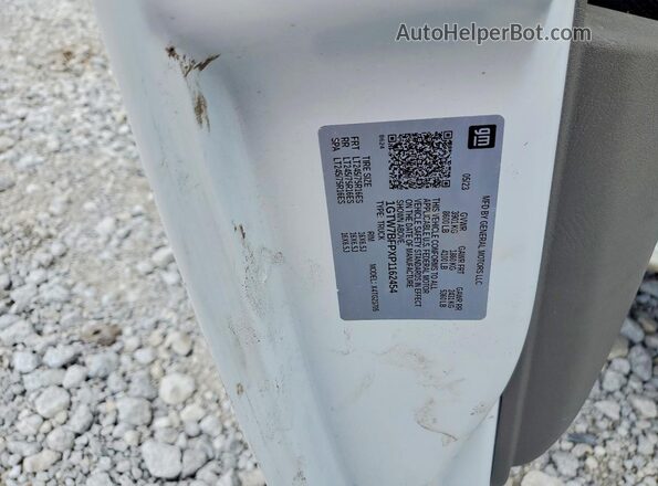 1GTW7BFPXP1162454 2023 GMC SAVANA White Widok naklejki z numerem VIN