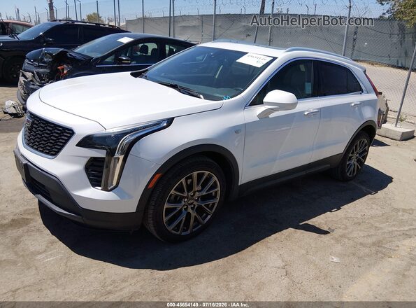 1GYAZAR45KF117301 2019 CADILLAC XT4 White წინა მარცხენა ხედი სამი მეოთხედიდან