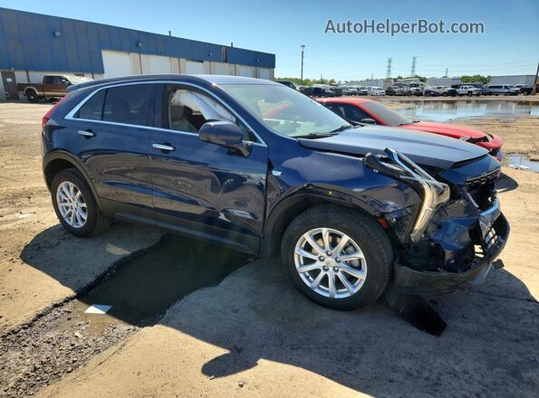 1GYAZAR49NF137944 2022 CADILLAC XT4 Синий Передняя правая четверть