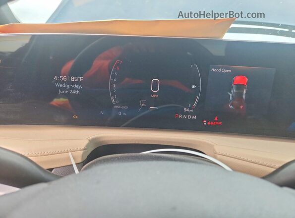 1GYAZAR4XRF122584 2024 CADILLAC XT4 Синий Вид щитка приборов