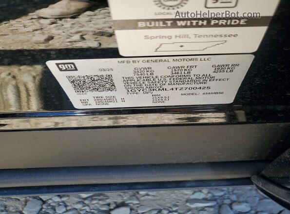 1GYC3KML4TZ700425 2026 CADILLAC VISTIQ Black Панорамний вид салону 360°