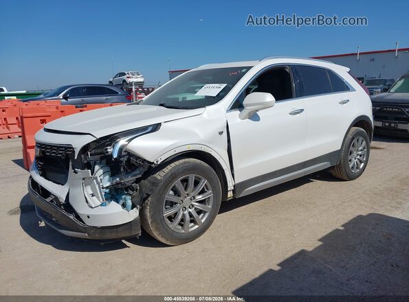 1GYFZDR40LF074771 2020 CADILLAC XT4 White Առջևի ձախ երեք քառորդ տեսարան