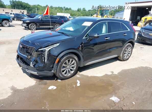 1GYFZDR40MF071001 2021 CADILLAC XT4 Black Առջևի ձախ երեք քառորդ տեսարան