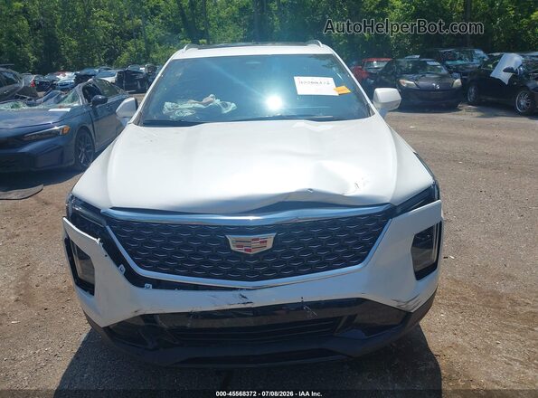 1GYFZDR40SF105080 2025 CADILLAC XT4 White Widok zestawu wskaźników