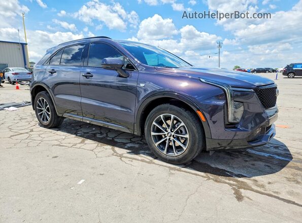 1GYFZER41RF124866 2024 CADILLAC XT4 Синий Передняя правая четверть