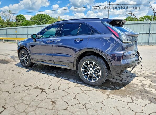 1GYFZER41RF124866 2024 CADILLAC XT4 Синий Задняя левая четверть