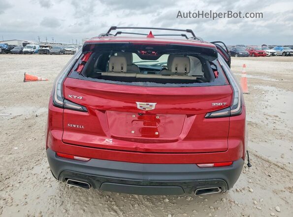 1GYFZER45MF080816 2021 CADILLAC XT4 Red Вид ззаду