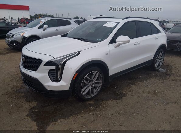 1GYFZER48KF203702 2019 CADILLAC XT4 White წინა მარცხენა ხედი სამი მეოთხედიდან