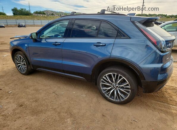 1GYFZFR41RF199072 2024 CADILLAC XT4 Синий Задняя левая четверть