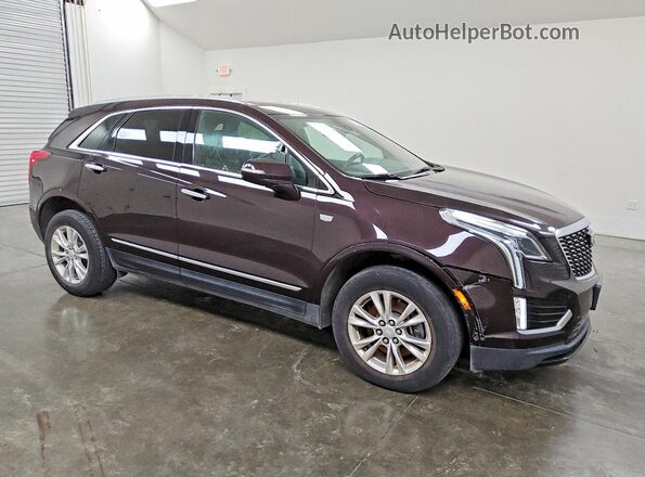 1GYKNAR49LZ169305 2020 CADILLAC XT5 Коричневый Передняя правая четверть