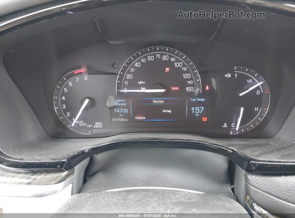 1GYKNARS0HZ129586 2017 CADILLAC XT5 White Rear seats view