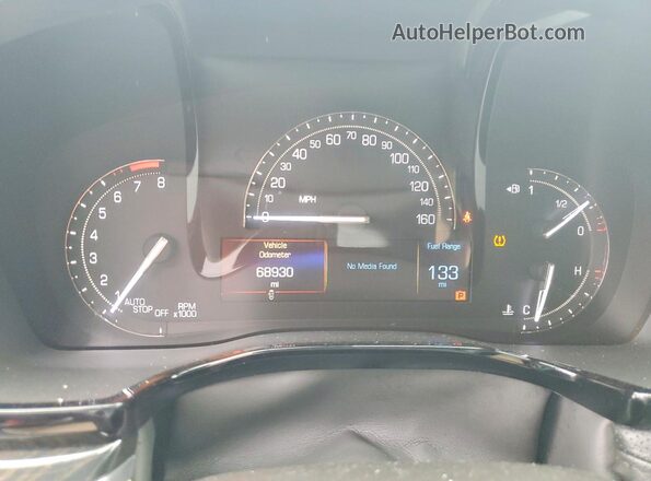 1GYKNARS1JZ234837 2018 CADILLAC XT5 Серебряный Вид щитка приборов