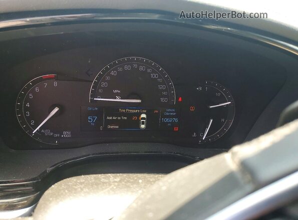 1GYKNARS5HZ211264 2017 CADILLAC XT5 White Вид щитка приладів