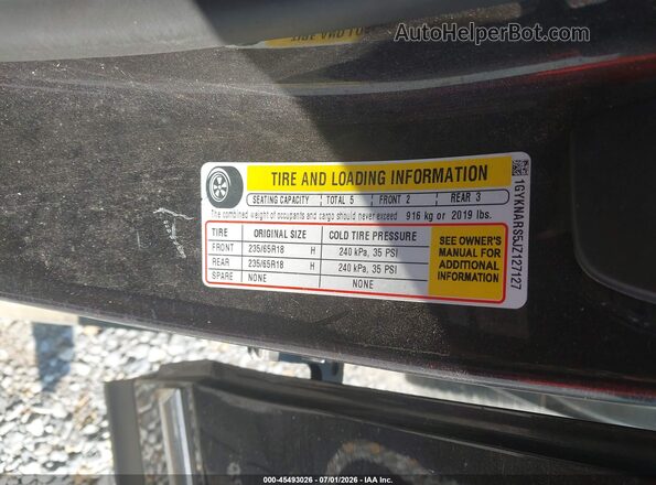 1GYKNARS5JZ127127 2018 CADILLAC XT5 Black Շարժիչի բաժամունքի տեսք