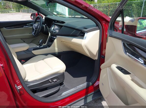 1GYKNARS6JZ228340 2018 CADILLAC XT5 Red Widok wnętrza z przodu