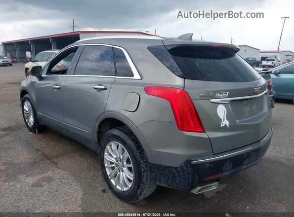 1GYKNARSXJZ200671 2018 CADILLAC XT5 Gray Trasero izquierdo
