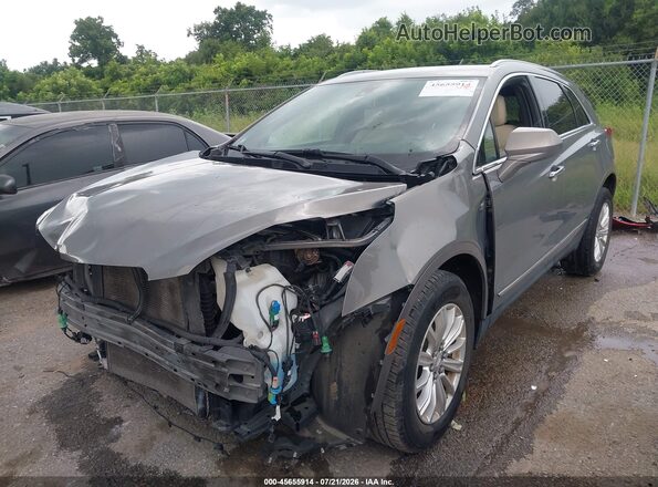 1GYKNARSXJZ200671 2018 CADILLAC XT5 Gray Vista tres cuartos delantera izquierda