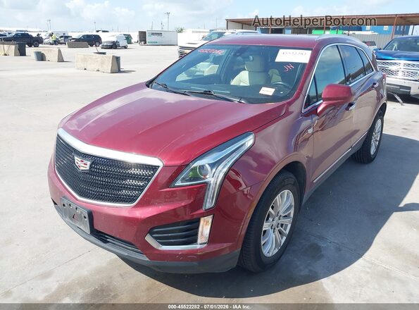 1GYKNARSXJZ205918 2018 CADILLAC XT5 Red Առջևի ձախ երեք քառորդ տեսարան