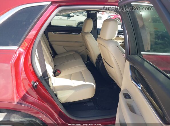 1GYKNARSXJZ205918 2018 CADILLAC XT5 Red VIN կոդի պիտակի տեսք