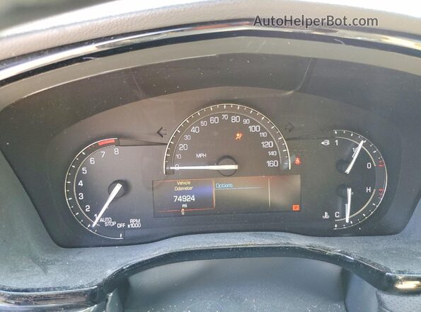 1GYKNARSXJZ211198 2018 CADILLAC XT5 Серебряный Вид щитка приборов