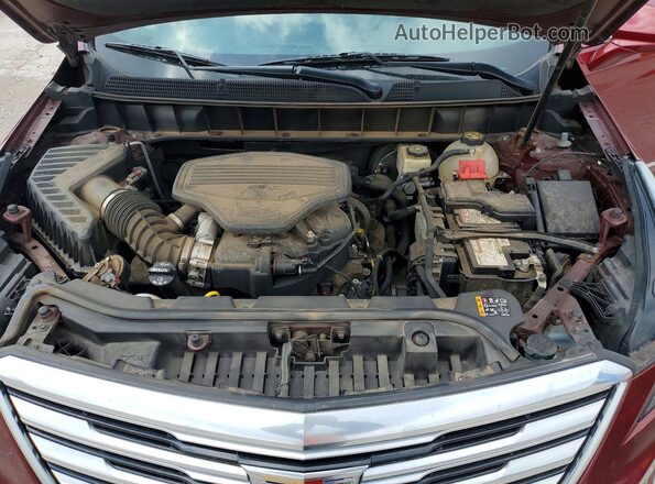1GYKNBRS3HZ314852 2017 CADILLAC XT5 Maroon ძრავის განყოფილების ხედი