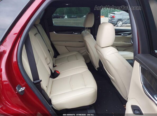 1GYKNBRS4JZ115914 2018 CADILLAC XT5 Burgundy Vista de la etiqueta del VIN