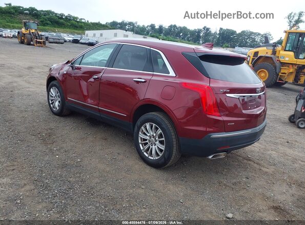 1GYKNBRS4JZ115914 2018 CADILLAC XT5 Burgundy Trasero izquierdo