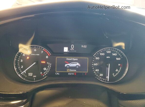 1GYKNCRS3MZ129247 2021 CADILLAC XT5 Burgundy Vista del cuadro de instrumentos