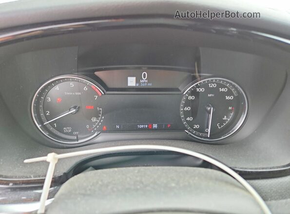 1GYKNDR49NZ125633 2022 CADILLAC XT5 White Вид щитка приладів