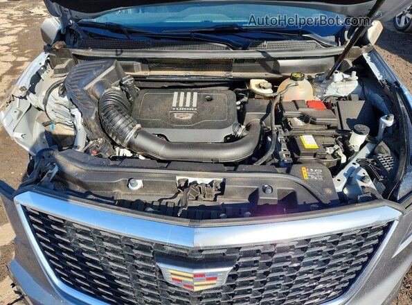 1GYKNDR4XMZ144688 2021 CADILLAC XT5 Silver Engine compartment view