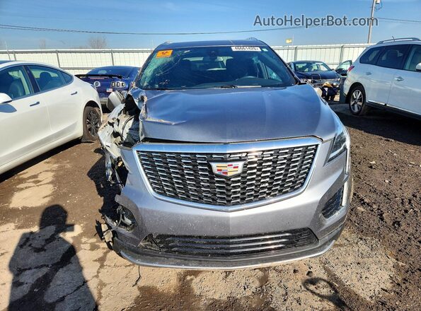 1GYKNDR4XMZ144688 2021 CADILLAC XT5 Silver Front view