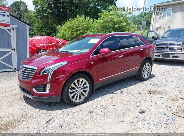 1GYKNFRS0HZ124661 2017 CADILLAC XT5 Red Vista tres cuartos delantera izquierda