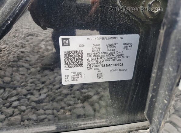 1GYKNFRS1MZ130608 2021 CADILLAC XT5 Черный Вид наклейки с VIN-кодом