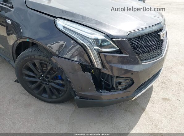 1GYKNGRS4JZ206744 2018 CADILLAC XT5 Gray Vista frontal