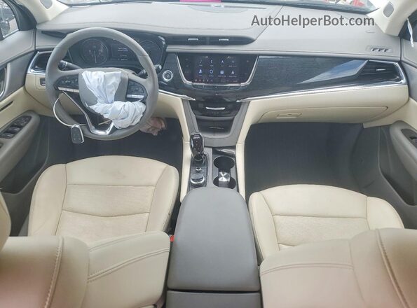 1GYKPCRS1MZ197024 2021 CADILLAC XT6 White Widok deski rozdzielczej