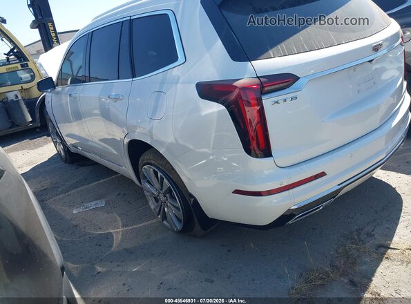 1GYKPCRS1SZ134650 2025 CADILLAC XT6 White Trasero izquierdo