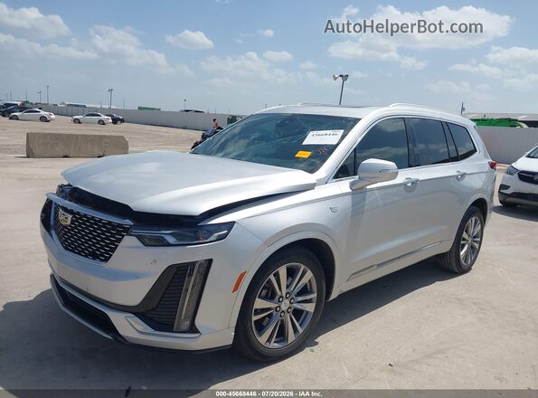 1GYKPCRS2LZ215593 2020 CADILLAC XT6 Silver Передня ліва чверть