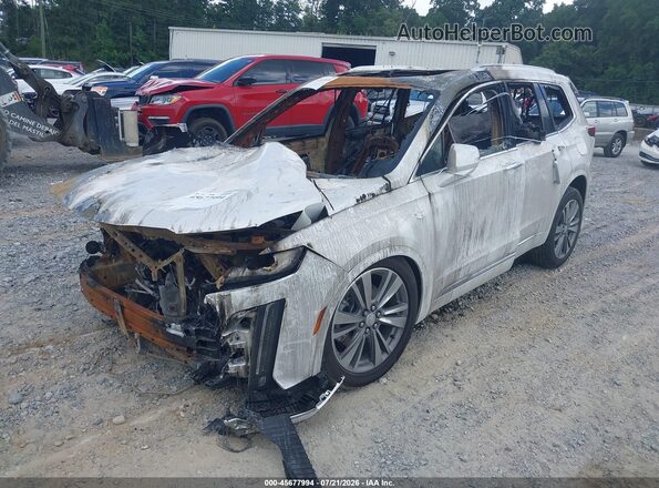 1GYKPCRS3MZ171864 2021 CADILLAC XT6 White Vista tres cuartos delantera izquierda