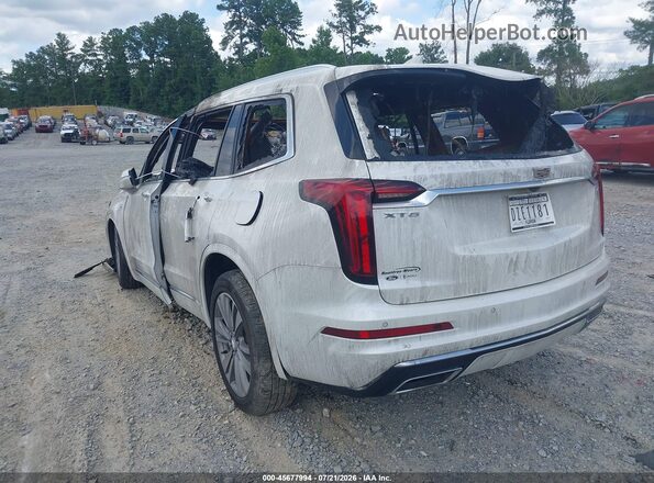 1GYKPCRS3MZ171864 2021 CADILLAC XT6 White Trasero izquierdo