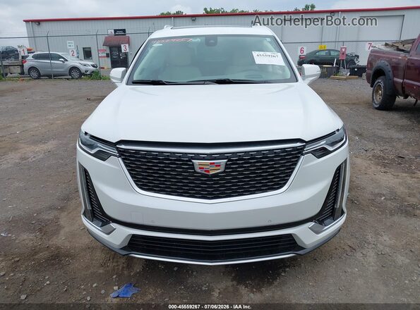 1GYKPCRS6SZ129184 2025 CADILLAC XT6 White Սարքավորումների վահանակի տեսք