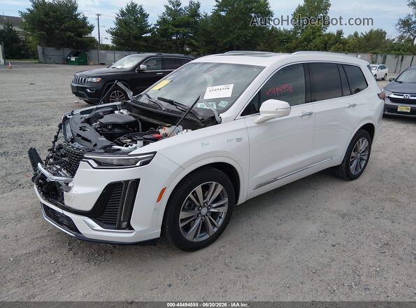 1GYKPDRS8NZ131710 2022 CADILLAC XT6 White Vista tres cuartos delantera izquierda