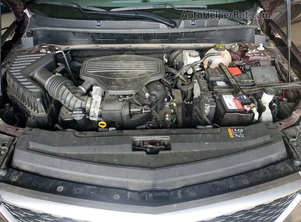 1GYKPDRS9MZ111397 2021 CADILLAC XT6 Burgundy Vista del compartimento del motor