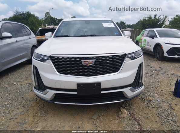 1GYKPDRS9PZ153671 2023 CADILLAC XT6 White Widok zestawu wskaźników
