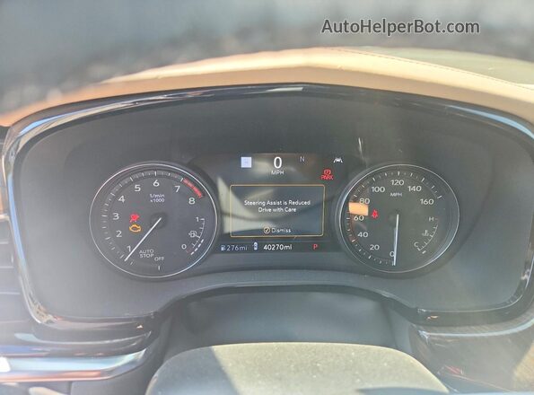 1GYKPERS5MZ227914 2021 CADILLAC XT6 Silver Instrument cluster view