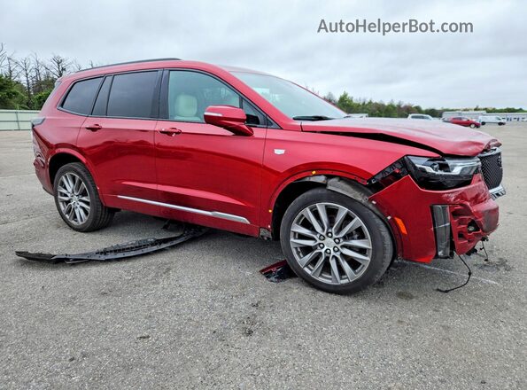 1GYKPGRS9MZ130775 2021 CADILLAC XT6 Red Przód prawy