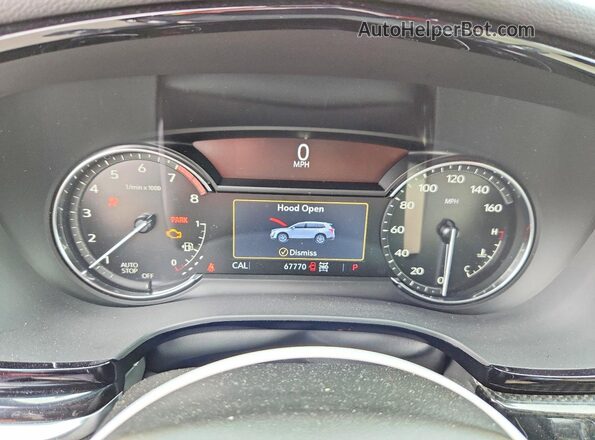 1GYKPGRS9MZ130775 2021 CADILLAC XT6 Red Widok zestawu wskaźników